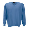 Vantage Men's Bay Blue Clubhouse V-Neck Sweater