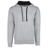 Next Level Unisex Heather Gray/Black French Terry Pullover Hoodie