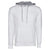 Next Level Unisex White/Heather Gray French Terry Pullover Hoodie