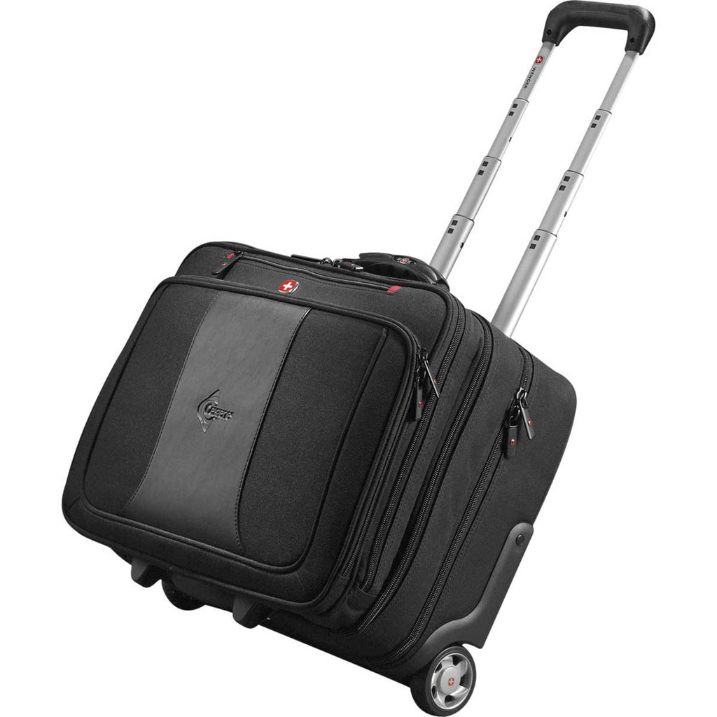 Wenger Black Transit Wheeled 17" Computer Briefcase