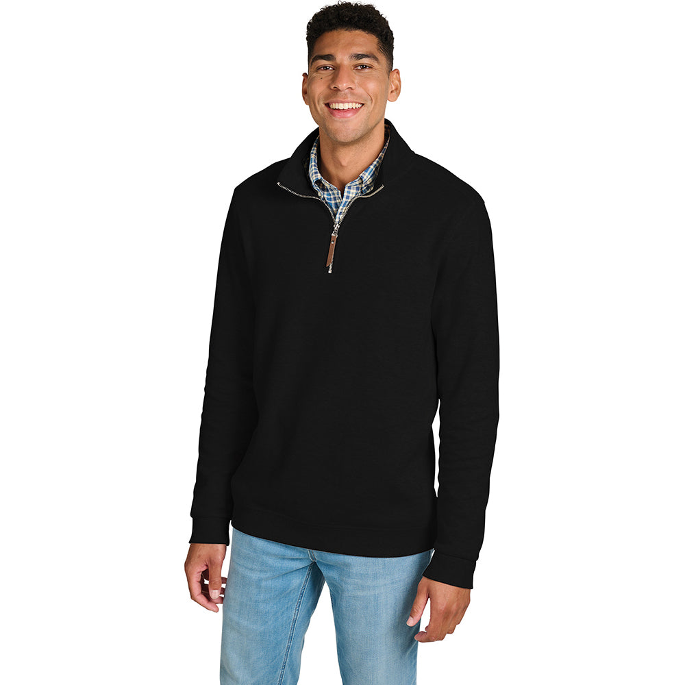 Charles River Men's Black Hudson Quarter Zip Pullover