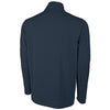 Charles River Men's Heather Navy Heathered Eco-Logic Stretch Quarter Zip