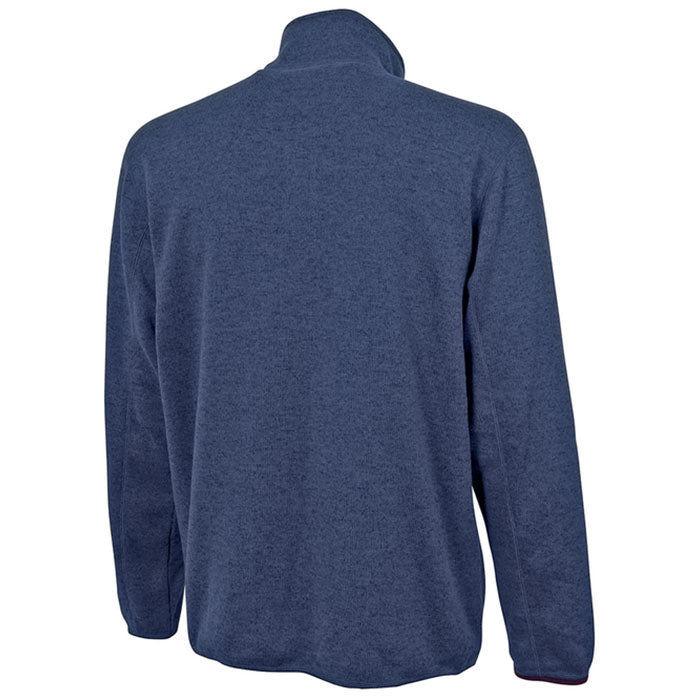 Charles River Men's Navy Heather Heathered Fleece Jacket