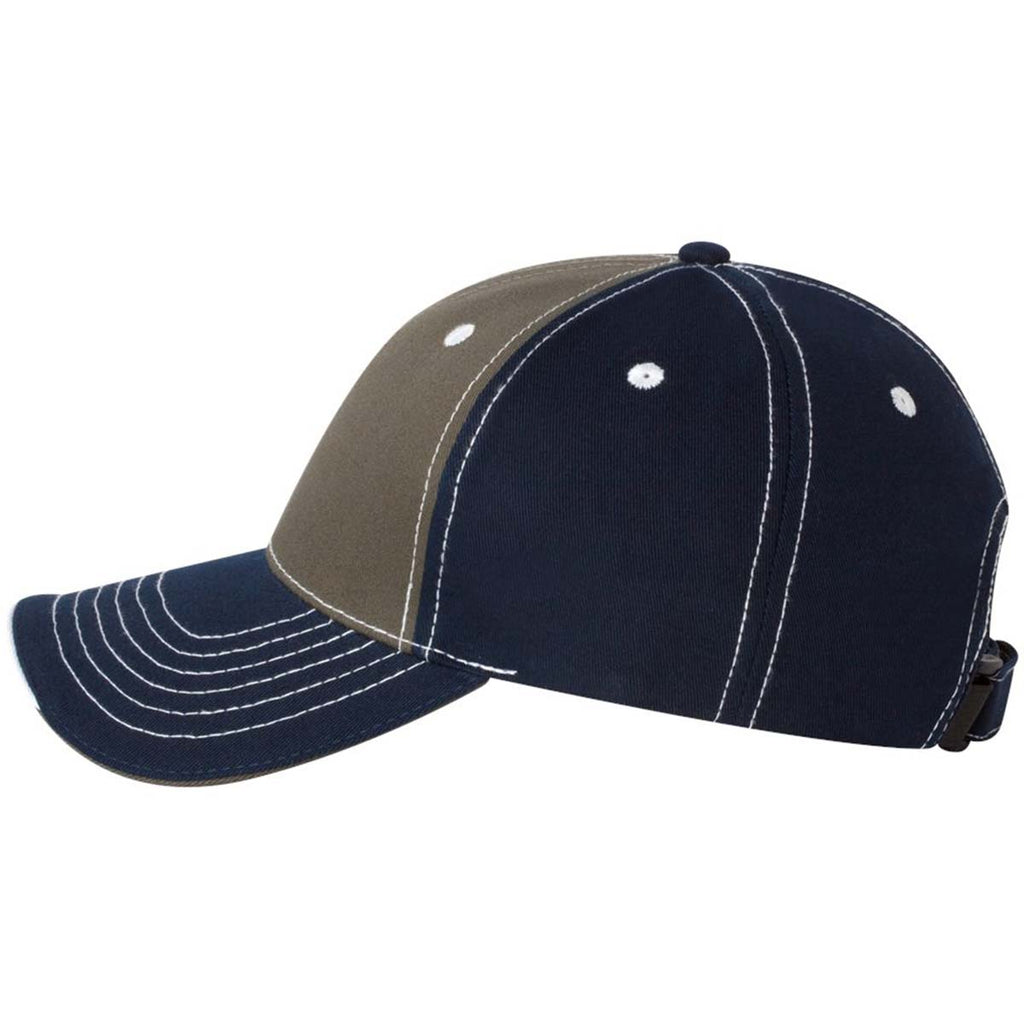 Sportsman Olive/Navy Tri-Color Cap