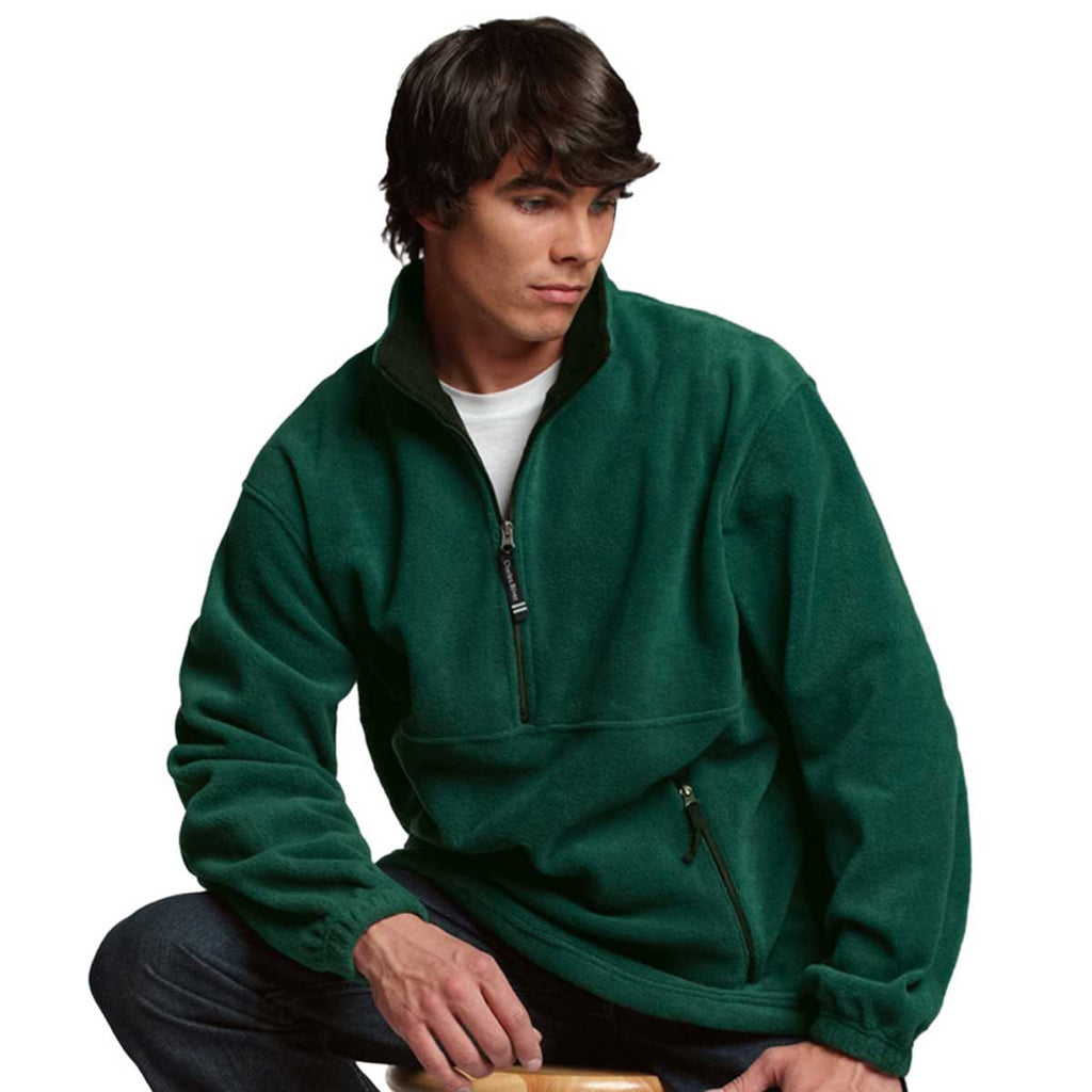 Charles River Men's Forest/Black Adirondack Fleece Pullover