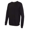 Alternative Apparel Men's Black Champ Lightweight Washed French Terry Pullover