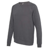 Alternative Apparel Men's Dark Grey Champ Lightweight Washed French Terry Pullover