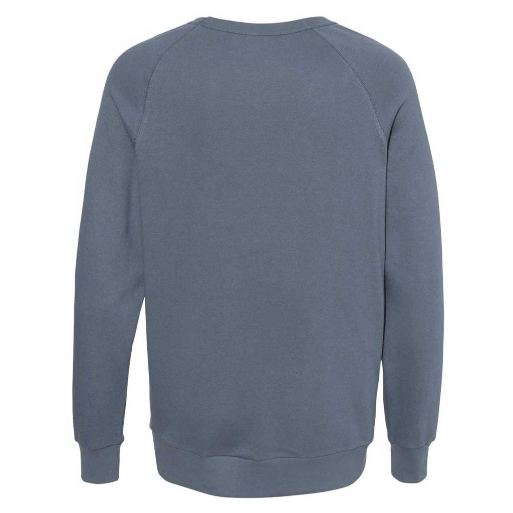 Alternative Apparel Men's Washed Denim Champ Lightweight Washed French Terry Pullover