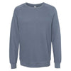 Alternative Apparel Men's Washed Denim Champ Lightweight Washed French Terry Pullover