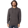 Alternative Unisex Dark Grey Challenger Washed French Terry Hooded Pullover Sweatshirt