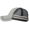 Sportsman Grey/Black Trucker Cap with Stripes