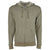 Next Level Unisex Military Green Denim Fleece Full-Zip Hoodie