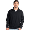 Next Level Unisex Black Santa Cruz Quarter-Zip Pullover