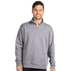 Next Level Unisex Heather Grey Santa Cruz Quarter-Zip Pullover