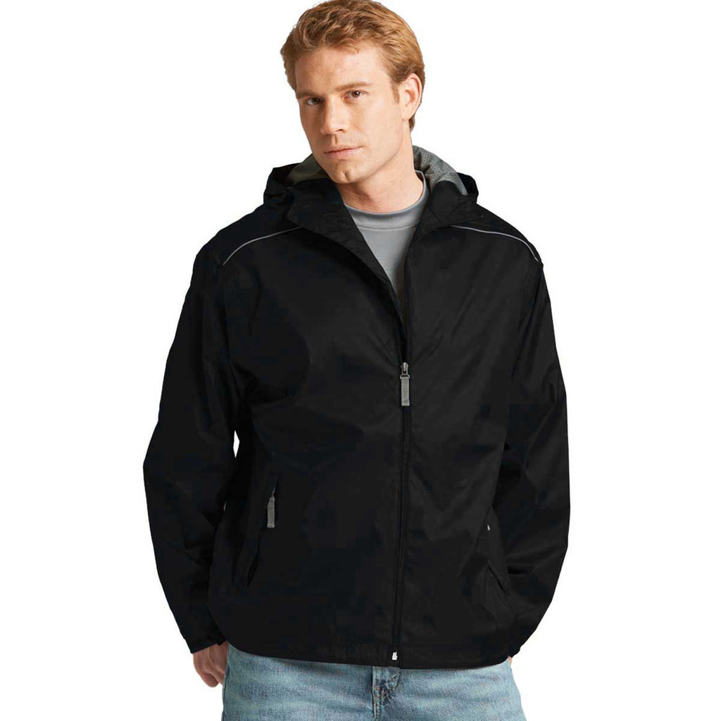 Charles River Men's Black Nor'Easter Rain Jacket