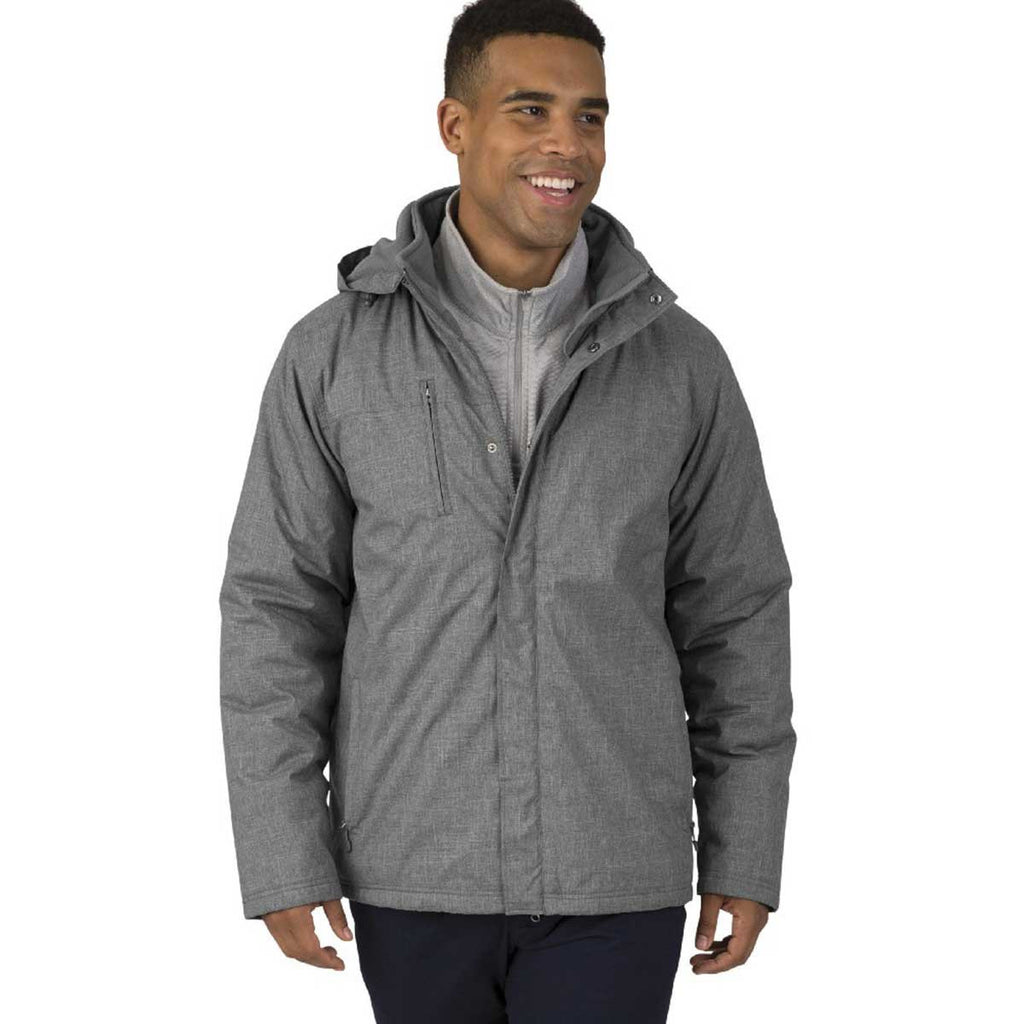 Charles River Men's Grey Melange Journey Parka