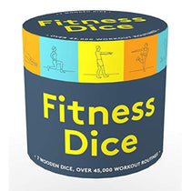 Fitness Dice (7 Wooden Dice, Over 45,000 Workout Routines!)
