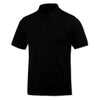 BAW Men's Black Classic Pique Polo