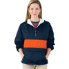 Charles River Unisex Navy/Red Classic Charles River Striped Pullover