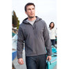 Landway Men's Charcoal Hooded Matrix Soft Shell with Sherpa Fleece