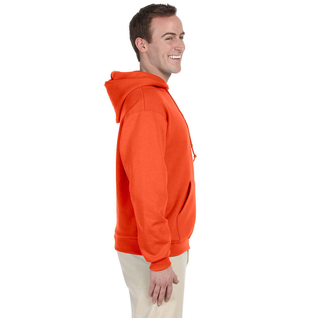 Jerzees Men's Burnt Orange 8 Oz. Nublend Fleece Pullover Hood