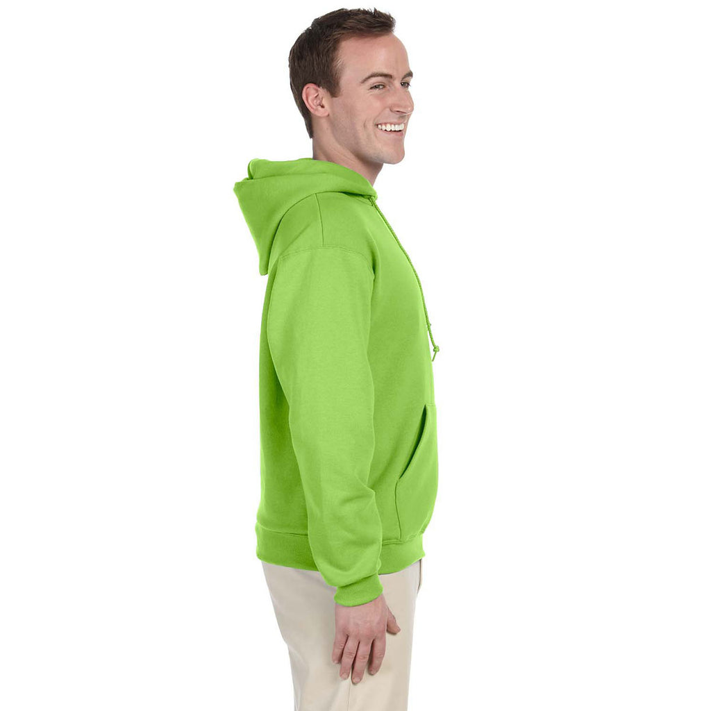 Jerzees Men's Neon Green 8 Oz. Nublend Fleece Pullover Hood