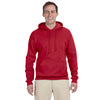 Jerzees Men's True Red 8 Oz. Nublend Fleece Pullover Hood