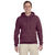 Jerzees Men's Vintage Heather Maroon 8 Oz. Nublend Fleece Pullover Hood