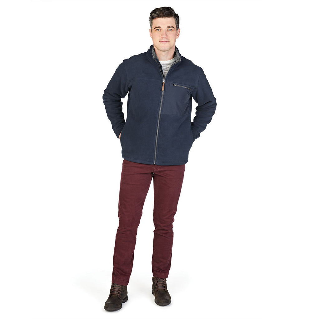 Charles River Men's Navy Jamestown Fleece Jacket