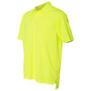 adidas Golf Men's Solar Yellow/White Climalite Basic Sport Shirt