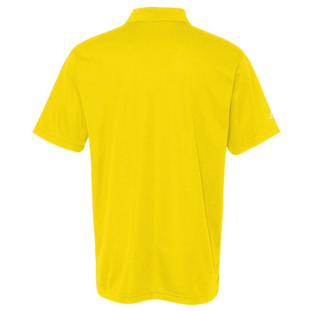 adidas Golf Men's Vivid Yellow/White Climalite Basic Sport Shirt