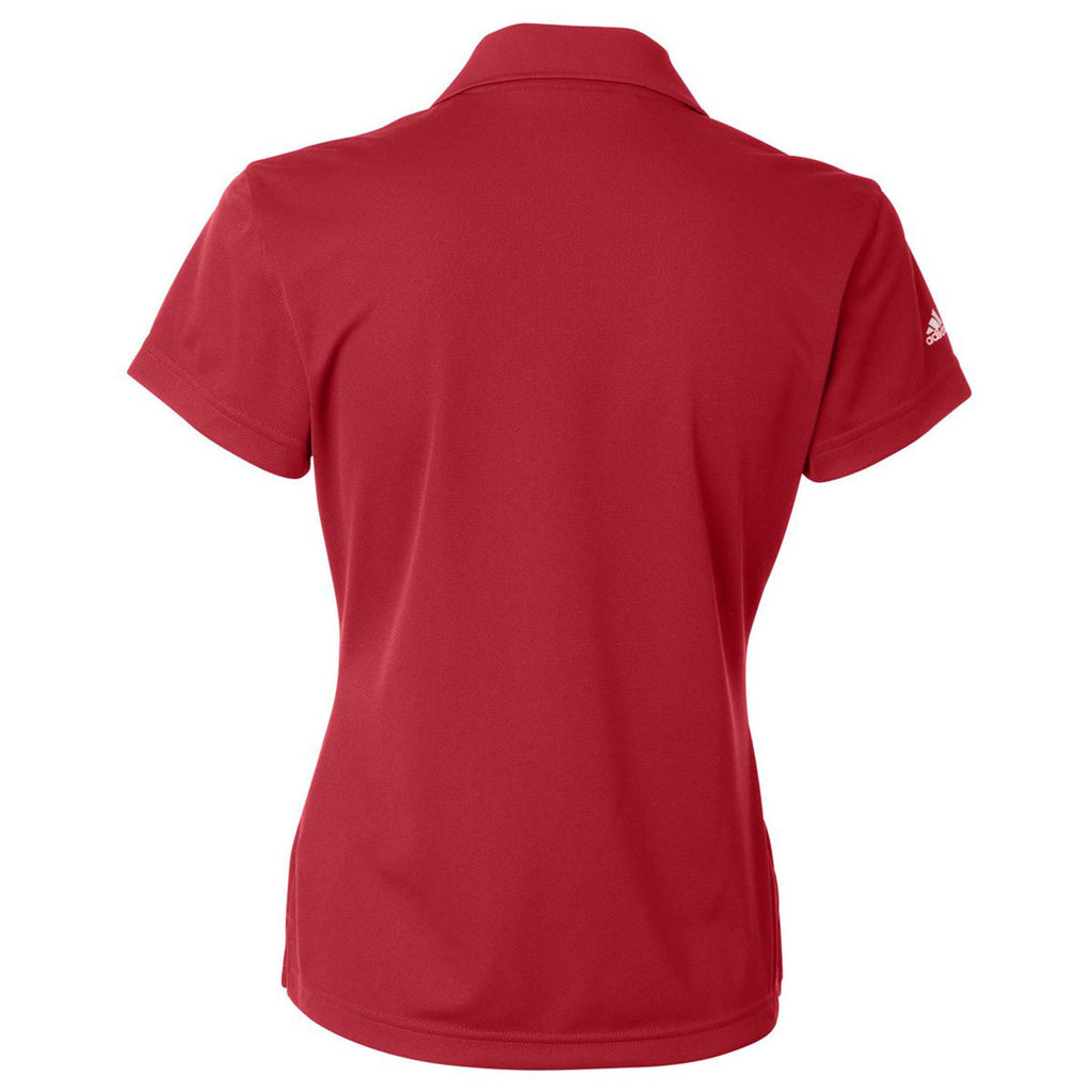 adidas Golf Women's Power Red/White Climalite Basic Sport Shirt