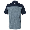 adidas Golf Men's Rich Blue Heather/Navy Heather Block Sport Shirt