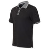 adidas Golf Men's Black/Vista Grey/White Climacool Performance Colorblock Sport Shirt