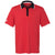 adidas Golf Men's Ray Red/Black/White Climacool Performance Colorblock Sport Shirt