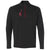 adidas Golf Men's Black/Bold Red Mixed Media Quarter-Zip Jacket