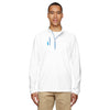 adidas Golf Men's White/Royal Puremotion Mixed Media Quarter-Zip