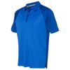 adidas Golf Men's Collegiate Royal/Blue Climacool Jacquard Raglan Polo