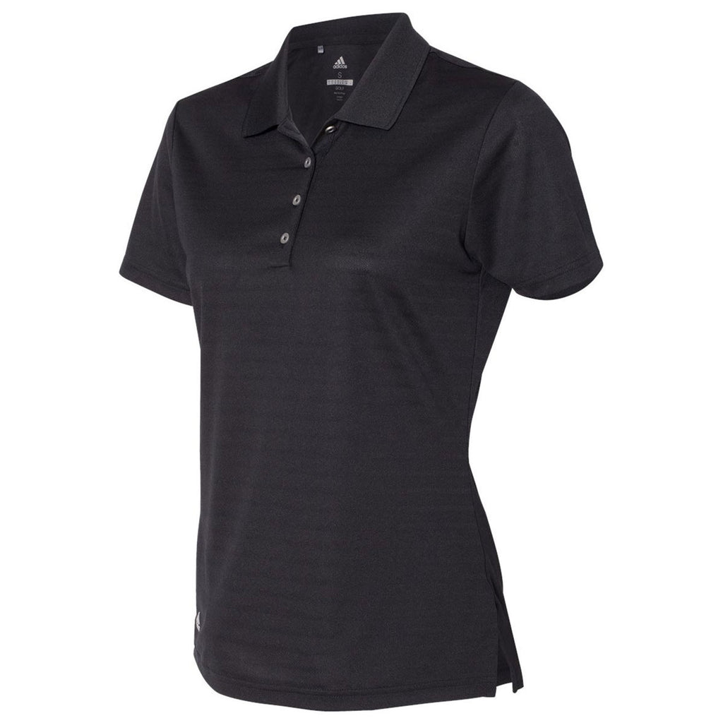 adidas Golf Women's Black Shadow Stripe Sport Shirt