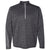 adidas Golf Men's Black Heather/Mid Grey Brushed Terry Heather Quarter-Zip