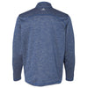 adidas Golf Men's Collegiate Royal Heather/Mid Grey Brushed Terry Heather Quarter-Zip