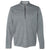 adidas Golf Men's Mid Grey Heather/Black Brushed Terry Heather Quarter-Zip