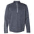 adidas Golf Men's Navy Heather/Mid Grey Brushed Terry Heather Quarter-Zip