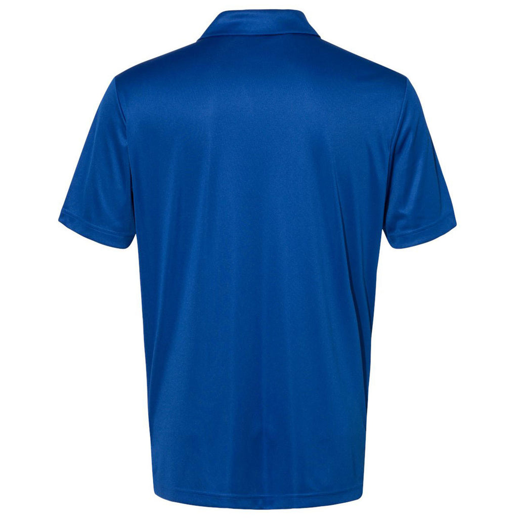 adidas Men's Collegiate Royal/Grey 3 Stripe Chest Polo