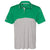 adidas Men's Team Green/Mid Grey Melange Colorblock Sport Polo