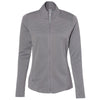 adidas Women's Grey Three Textured Full-Zip Jacket