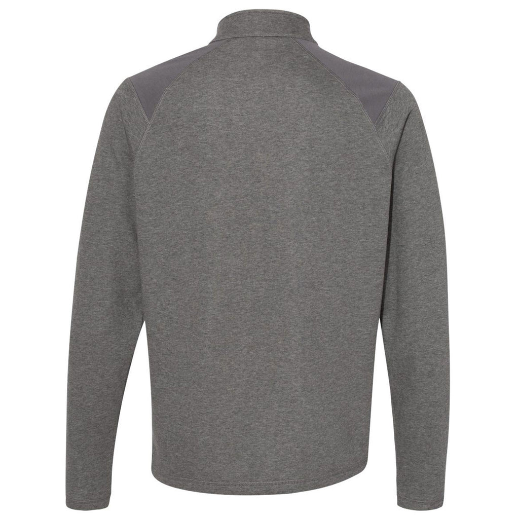 adidas Men's Grey Five Heather Heather Quarter Zip