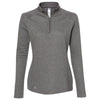 adidas Women's Grey Five Heather Heathered Quarter Zip