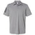 adidas Men's Grey Three Heather/Black Floating 3-Stripes Sport Shirt