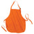 Port Authority Orange Medium Length Apron with Pouch Pockets